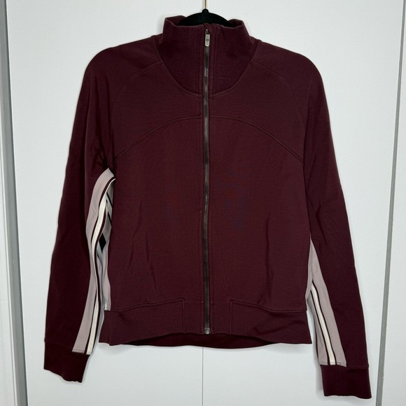 Lululemon Cover Your Tracks Zip Up Jacket - Cassis Burgundy - Size 10 - Picture 3 of 14
